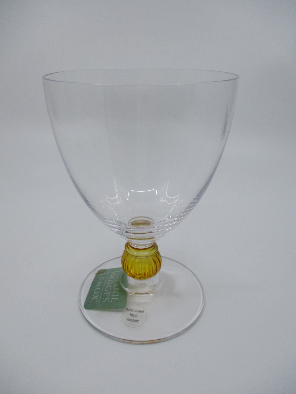 LENOX BEDAZZLE AMBER GOBLET - 5 1/4