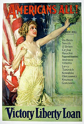 Original WWI Poster - Americans All - Howard Chandler Christy