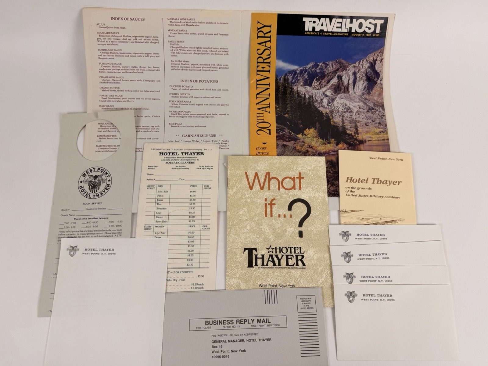 Vintage 1987 West Point NY Hotel Thayer Travel Ephemera TravelHost Magazine Vintage 1987 West Point NY Hotel Thayer Travel Ephemera TravelHost Magazine