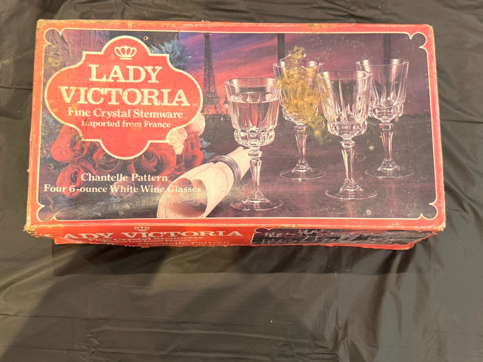 Lady Victoria Fine Crystal Stemware  Vintage Glasses