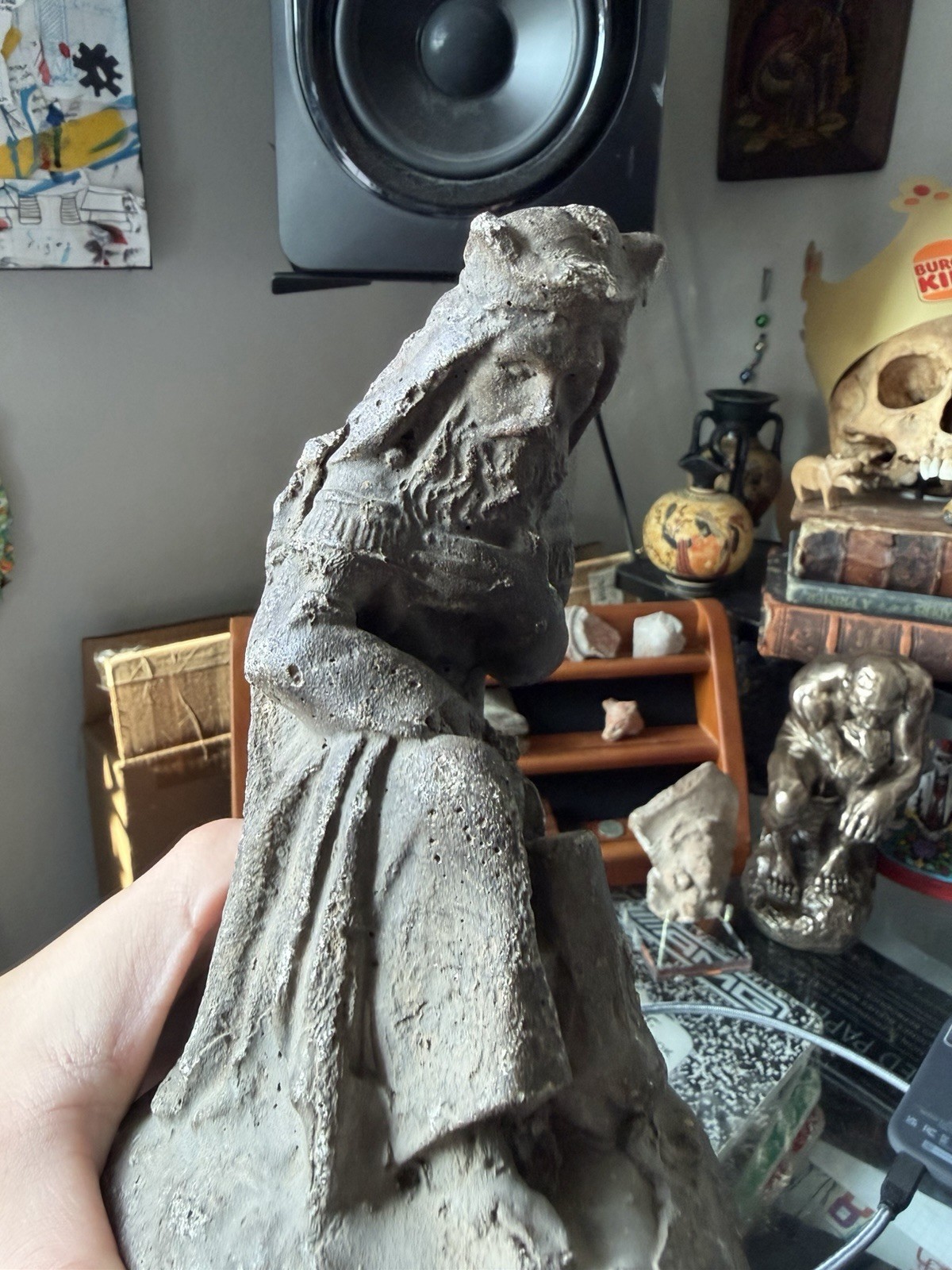 European Stoneware King Statue