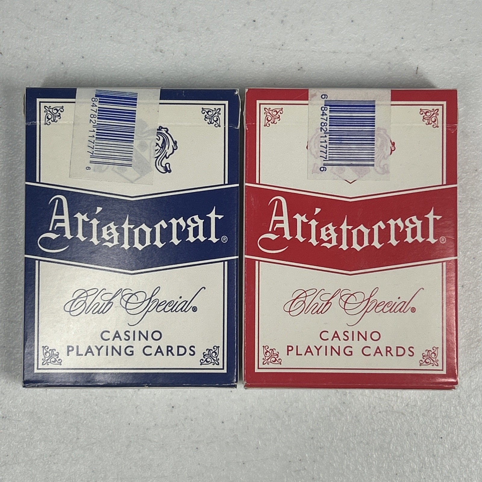 2 Deck Pack Aristocrat Club Special Casino Playing Cards Red & Blue Sealed
