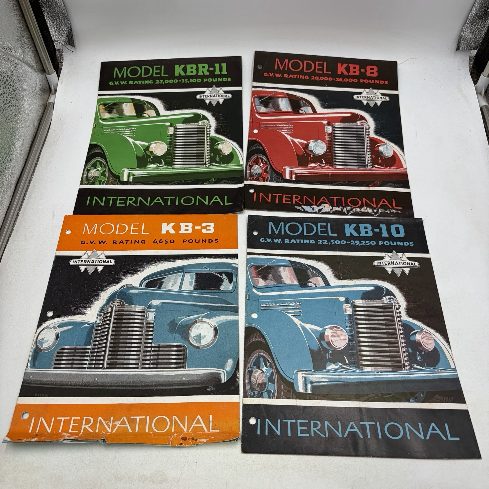 1947-48 International Harvester KB-3 KB-8 KB-10 KBR-11 Truck Brochure Lot IHC