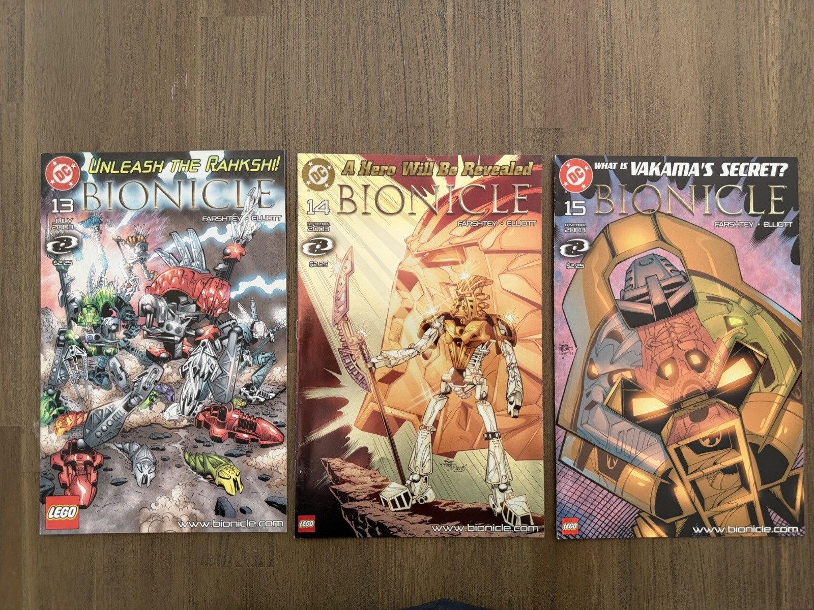 Bionicle Comic 2003 Issues 2,3,4,5,6,9,10,12,13,14,15