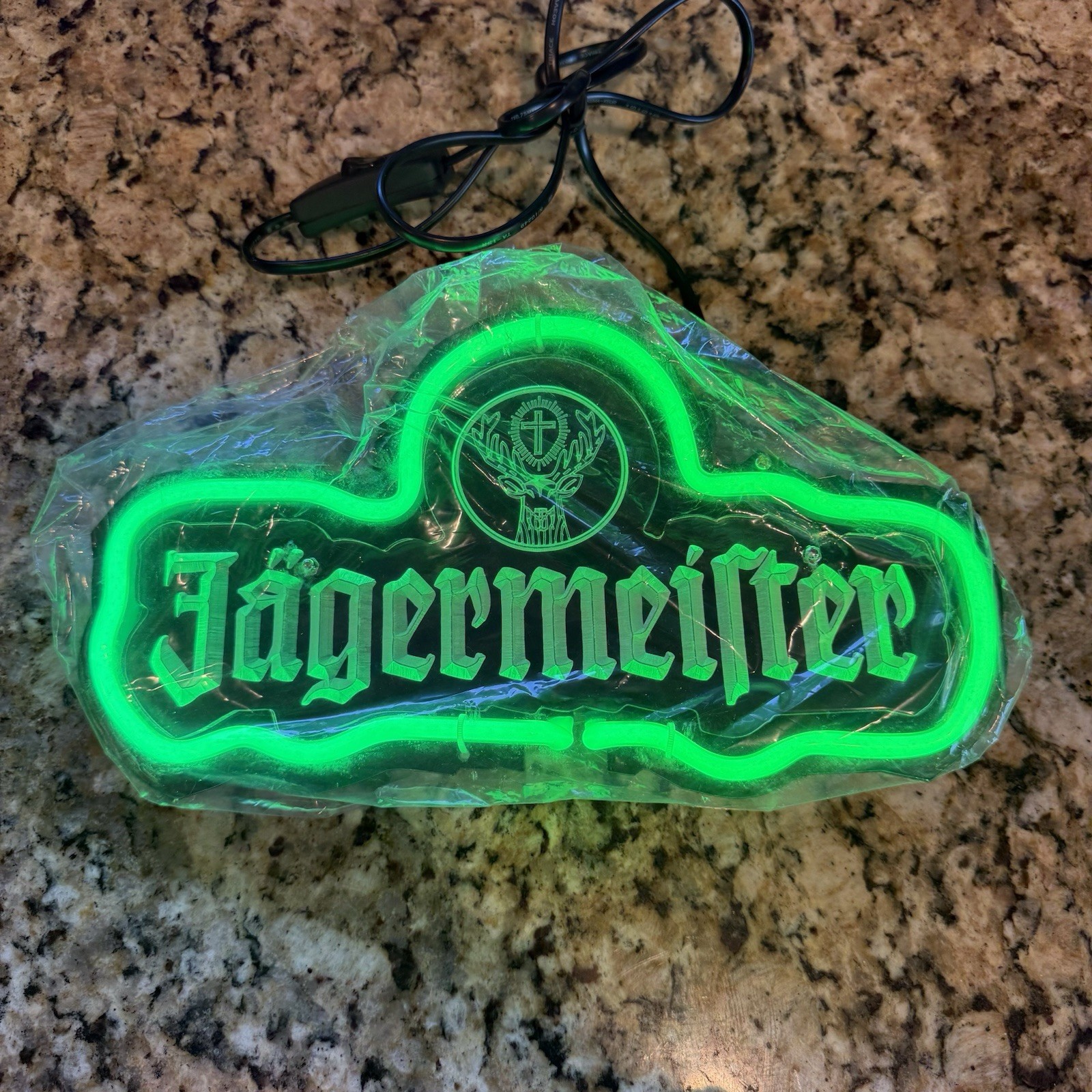 Jagermeister German Neon Sign Light 3D Carved Bar Pub Beer Lamp Queen Sense