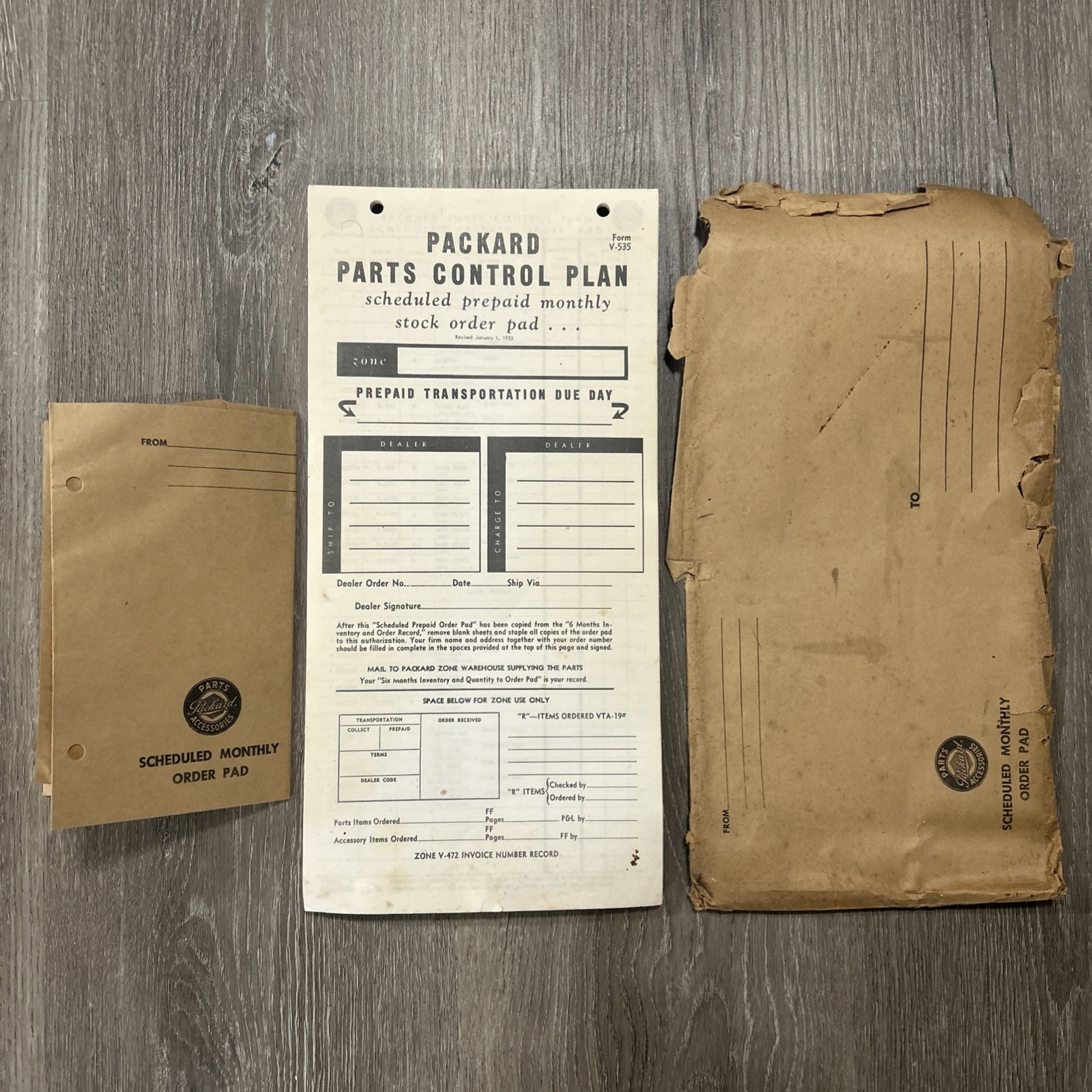 1955 Packard Parts Control Plan Dealer Order Pad Unused Automotive Ephemera 1955 Packard Parts Control Plan Dealer Order Pad Unused Automotive Ephemera