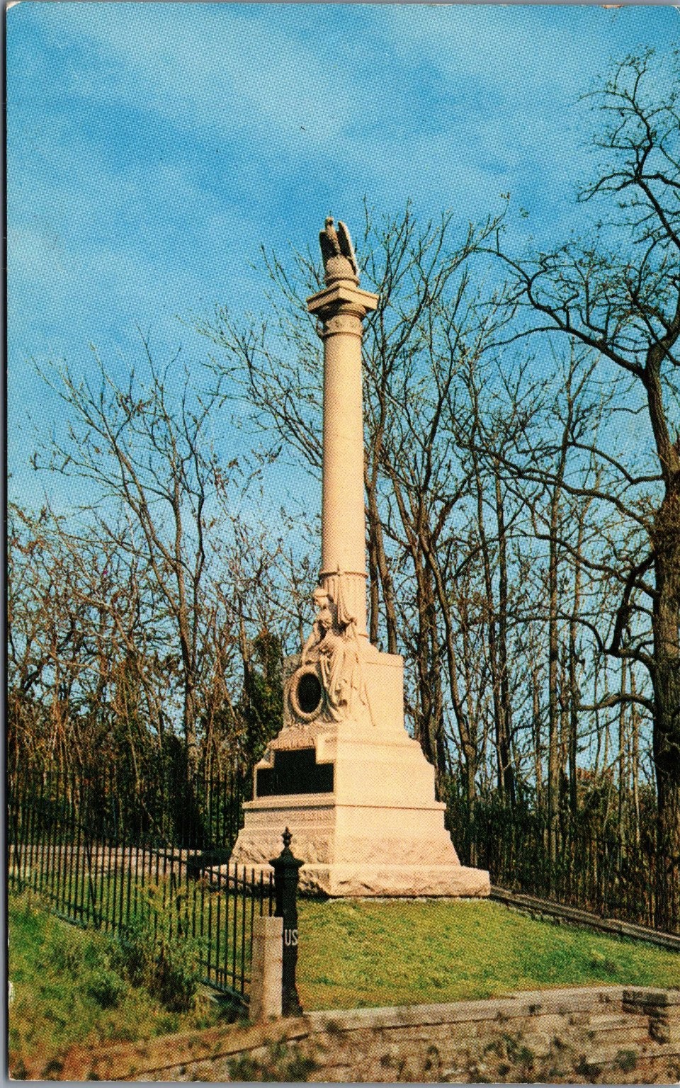 McKinley Memorial Antietam Battlefield Sharpsburg MD Plastichrome Postcard