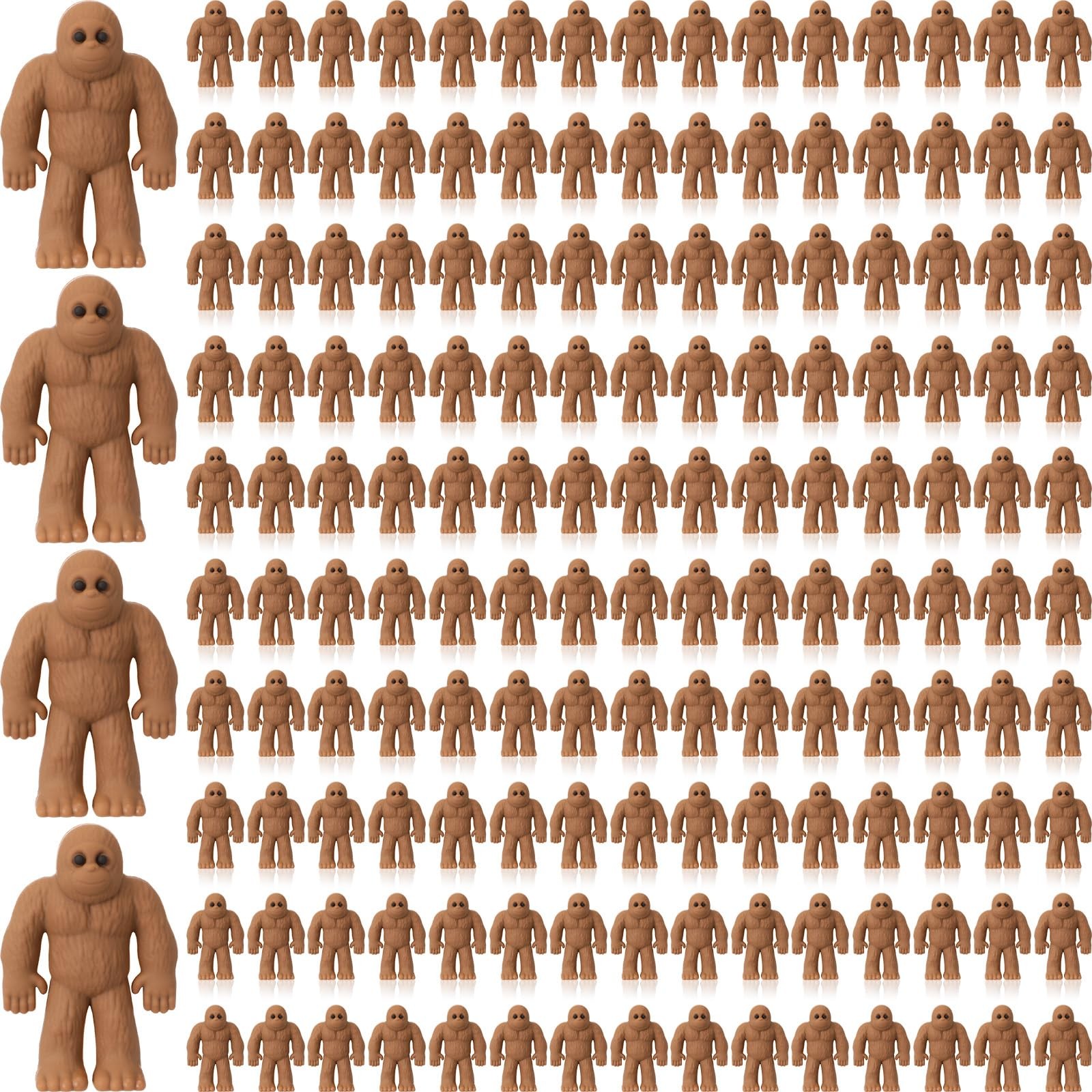 Chunful 25 Pcs Classic Mini Bigfoot Figurines