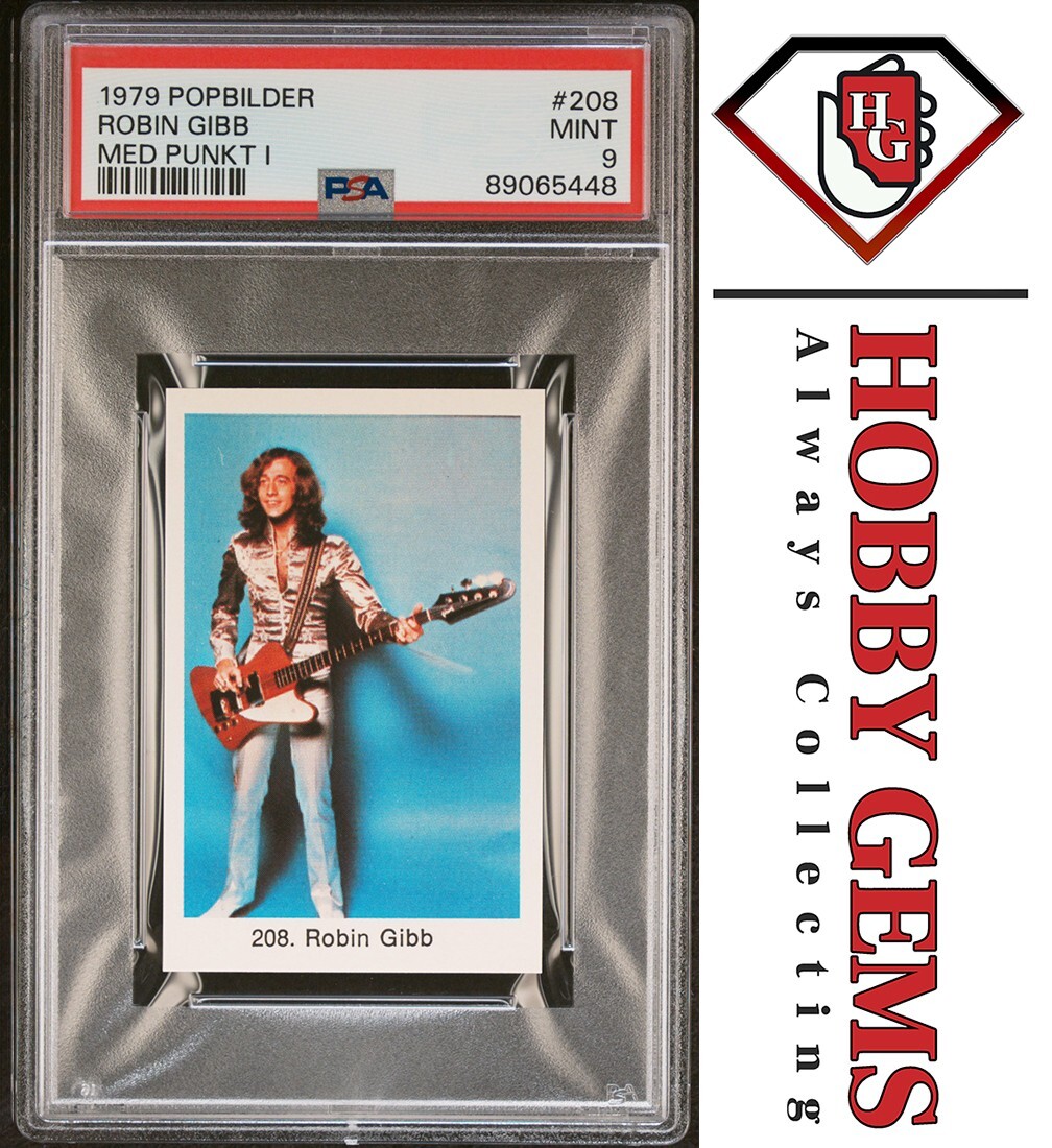 ROBIN GIBB PSA 9 1979 Popbilder Med Punkt IV Pop Culture Singer Bee-Gees #208
