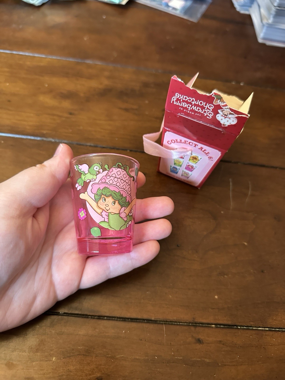 Collectibles: Lime Chiffon Shot Glass - Strawberry Shortcake - OPEN - New