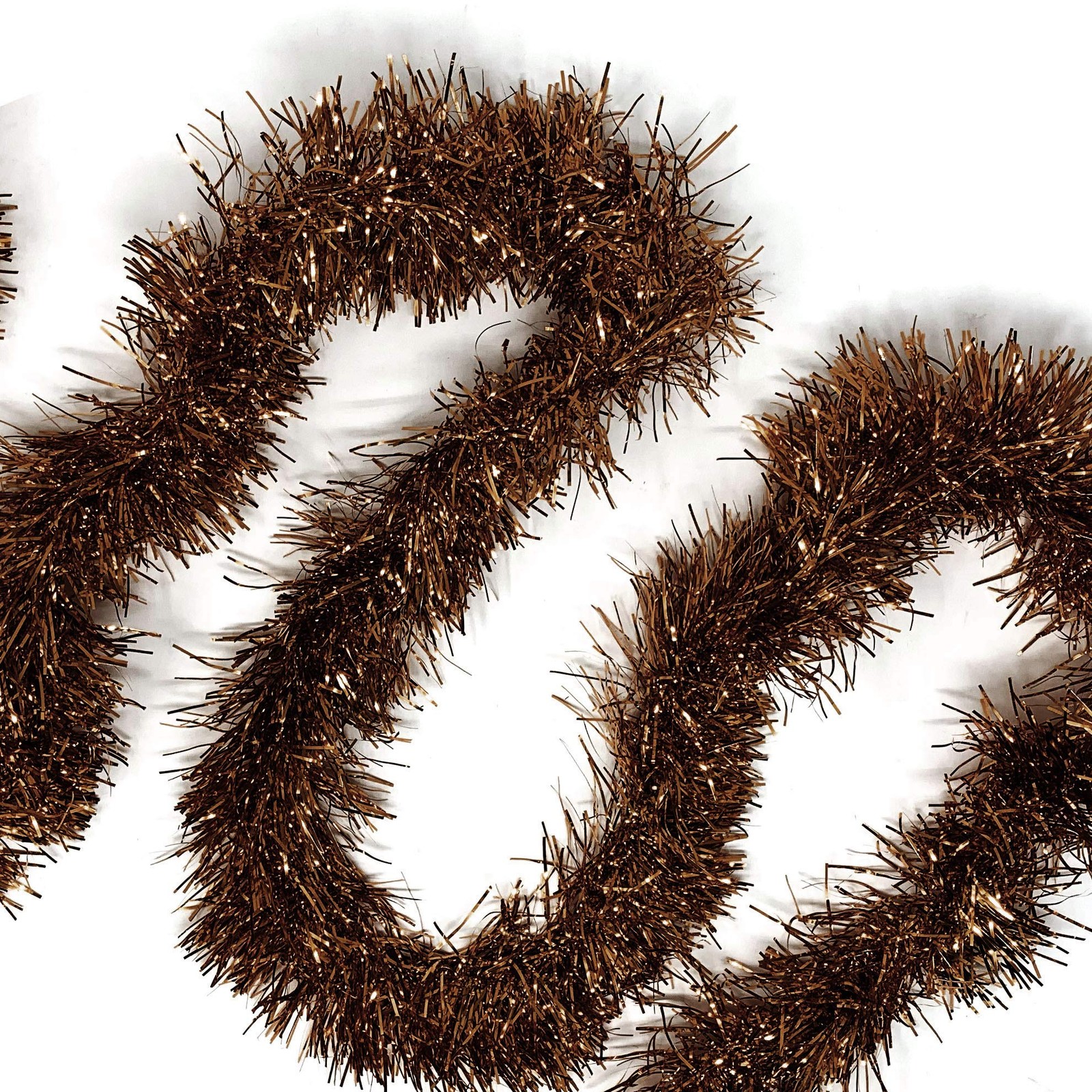 Allgala Brown Tinsel Garland 50ft Christmas Metallic Foil Holiday Decoration Allgala Brown Tinsel Garland 50ft Christmas Metallic Foil Holiday Decoration
