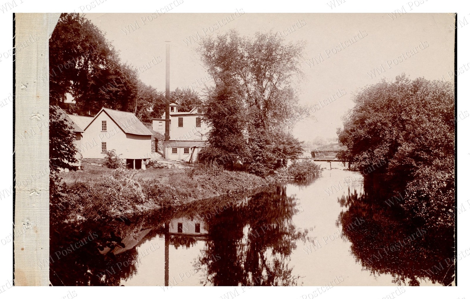 West Boylston Massachusetts 1895 Holbrook Mills Nashua River Standard Postcard West Boylston Massachusetts 1895 Holbrook Mills Nashua River Standard Postcard