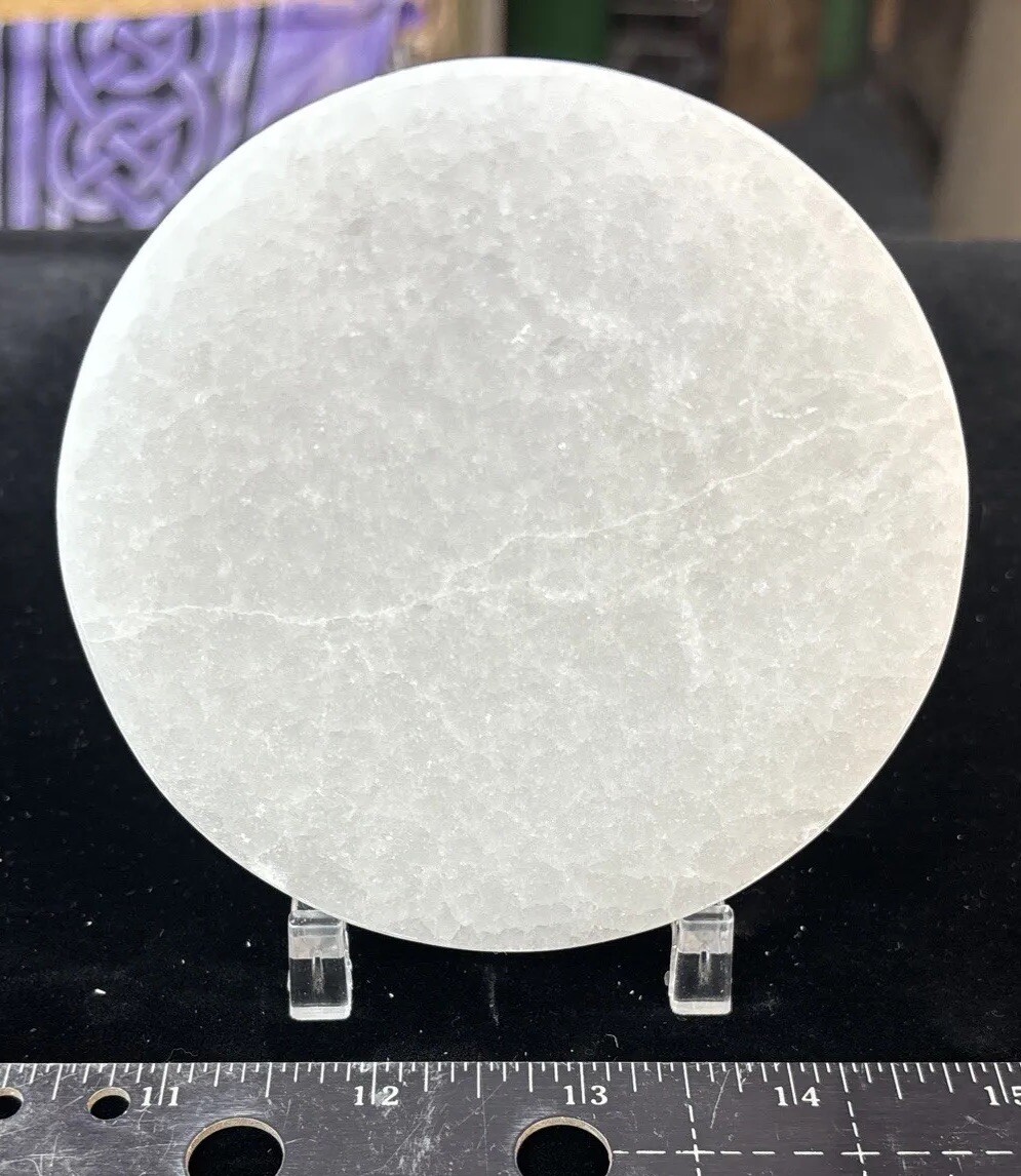 4” Selenite Charging Plate 4” Selenite Charging Plate