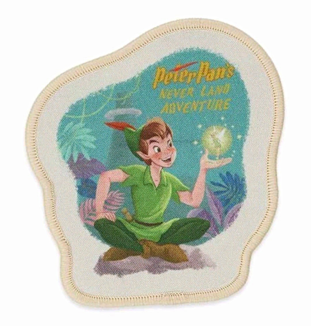 Disney Peter Pan Never Land Adventure Single Pinback Patch, Disney Franchise