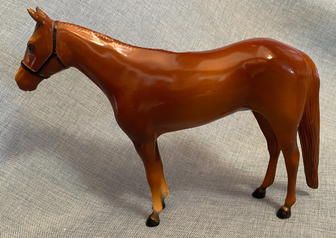 Breyer 1954-1967 Glossy Chestnut Derby Winner Racehorse. #36. Nice Condition