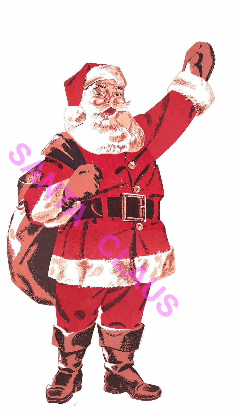 Vintage Douglas Fir Plywood Patterns - Digital Files Emailed (Santa, Angel )