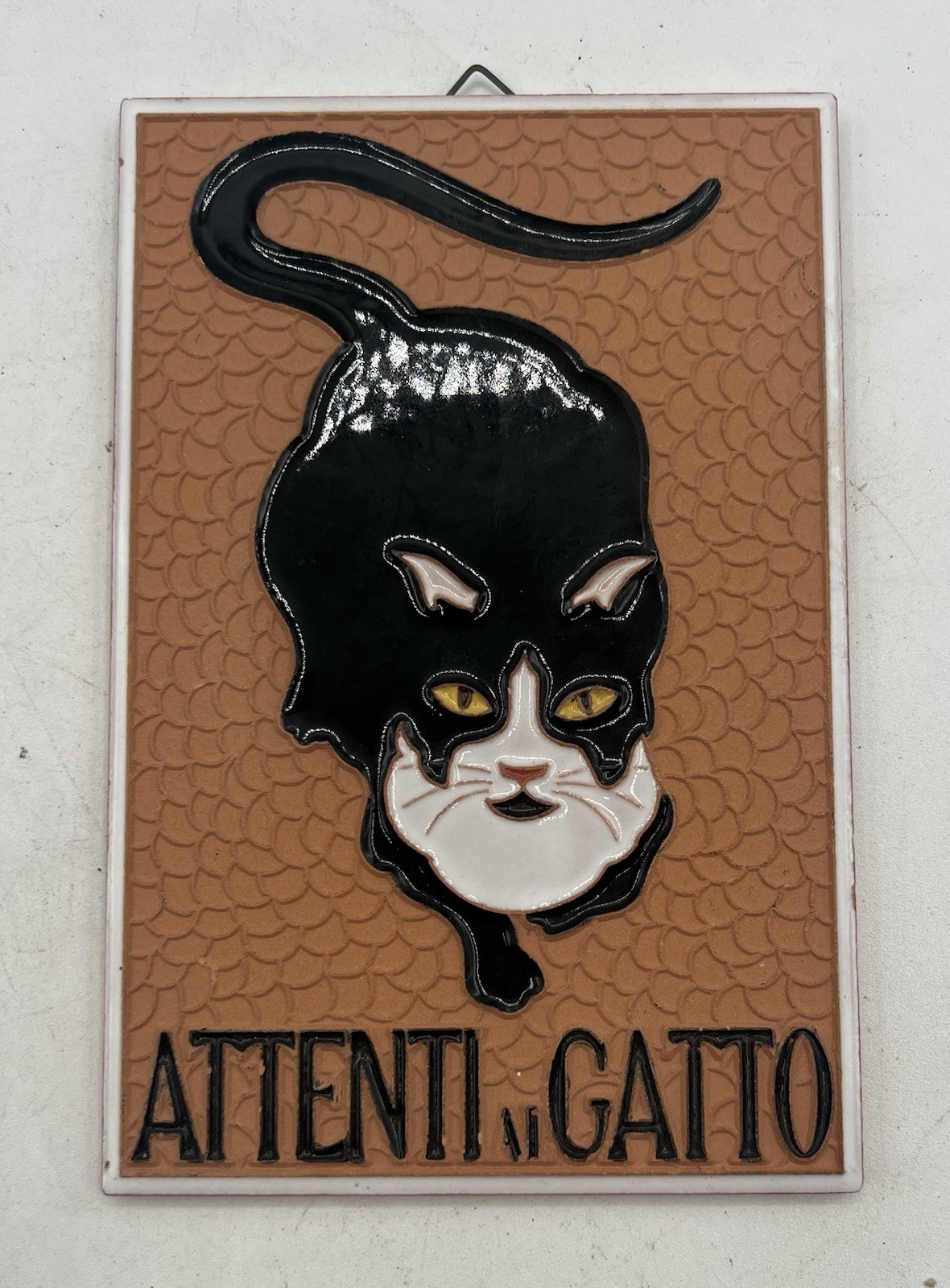 Attenti al Gatto Wall Tile Beware of Cat 4X6 Creazioni Luciano Italy
