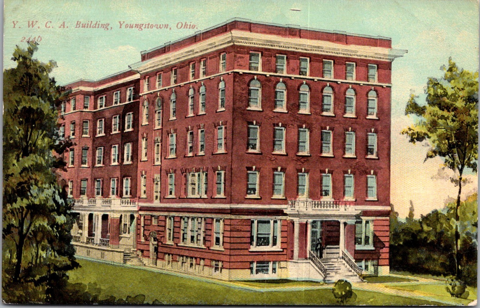 Y. W. C. A. Building in Youngstown OH Vintage Postcard TP14-28