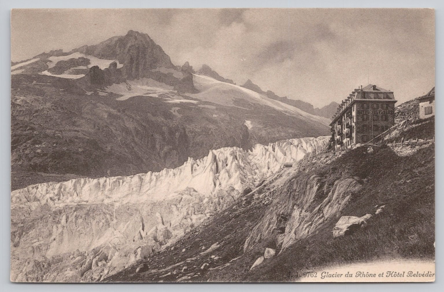 Glacier du Rhône Gletsch Valais Switzerland Hôtel Belvédère Postcard Jullien Glacier du Rhône Gletsch Valais Switzerland Hôtel Belvédère Postcard Jullien