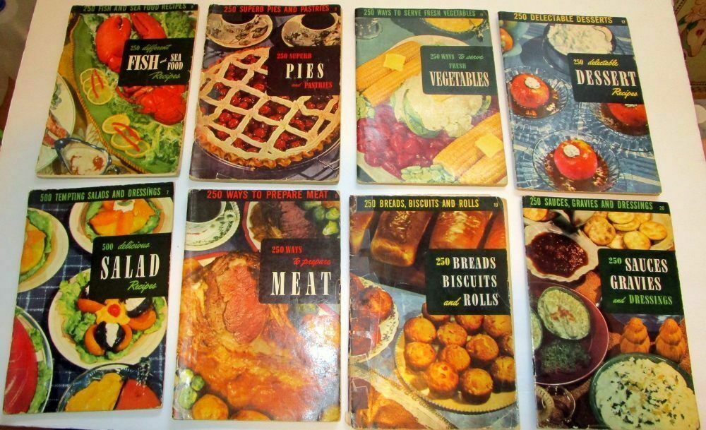 12 + Vintage 1953 Culinary Arts Institute Paperback Cookbooks - Condition Vary