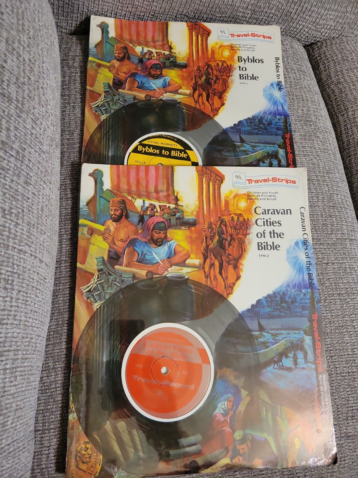 VTG 1968 Gospel Light Travel-Strips Complete 2-LP Lot TFR-1 TFR-2 New SEALED