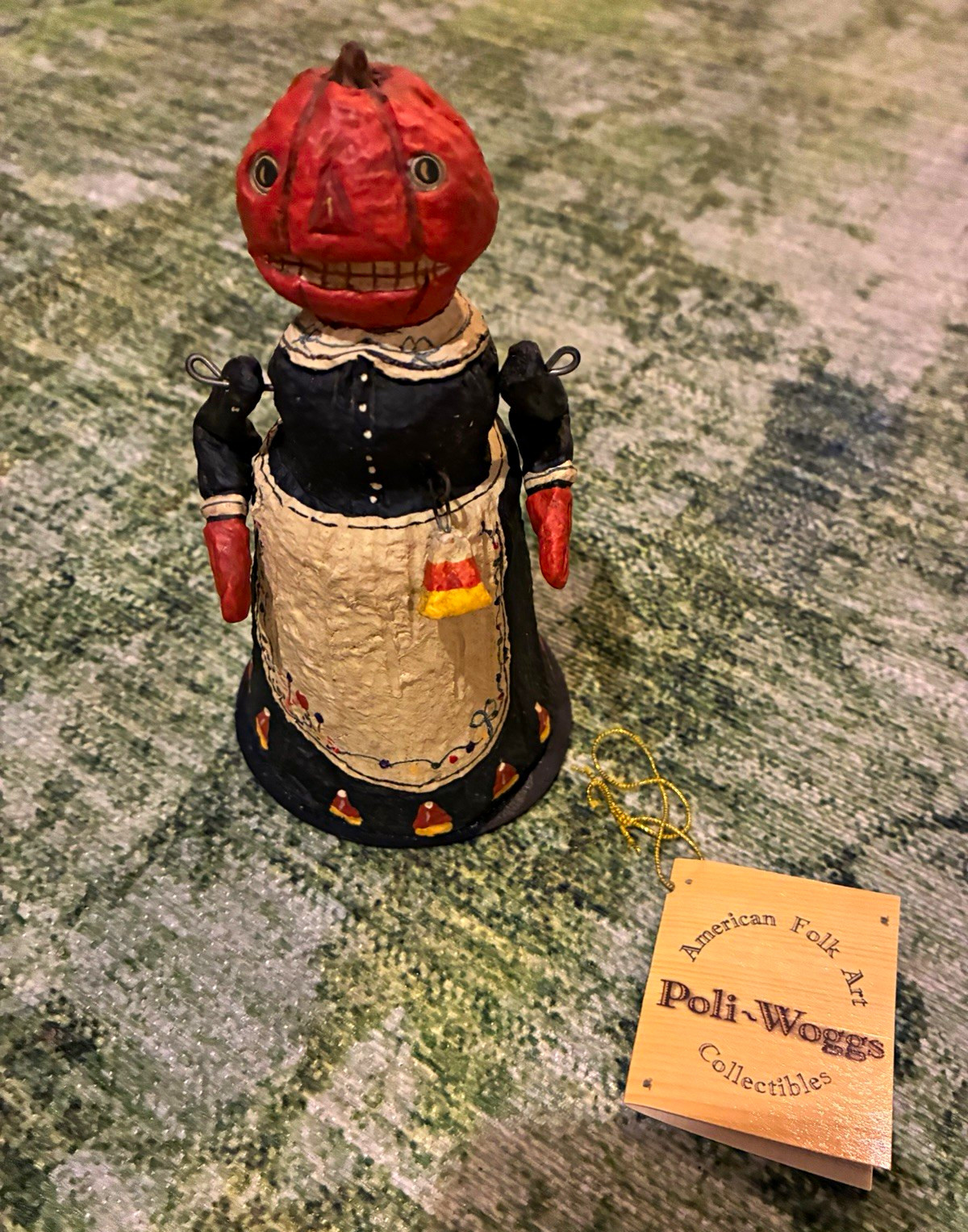 Rare Poliwoggs Pumpkin Lady Figurine Halloween Vintage Rare Poliwoggs Pumpkin Lady Figurine Halloween Vintage