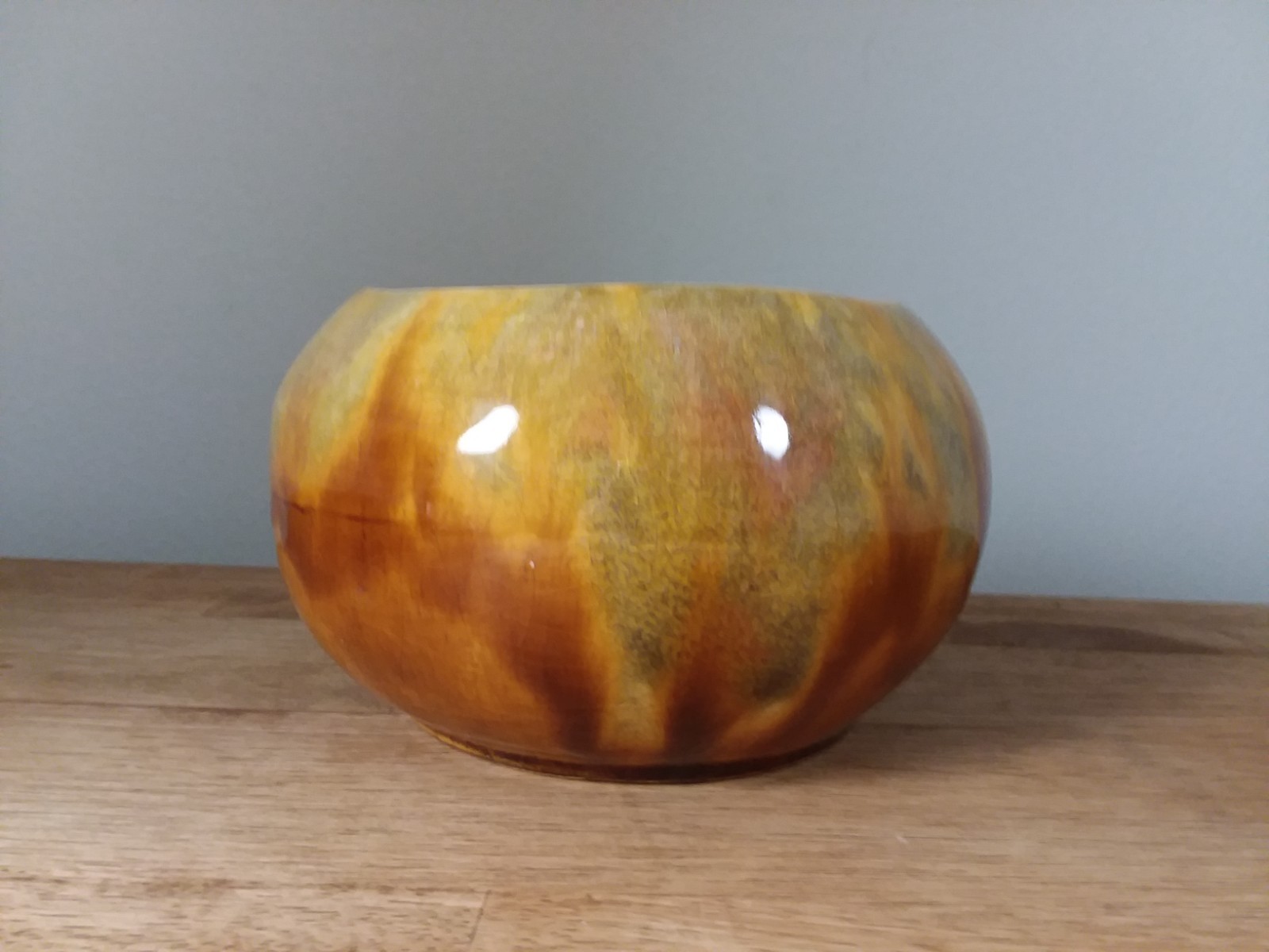 Vintage Mid Century Pomona California Frank Moreno Glazed Ceramic Planter No1