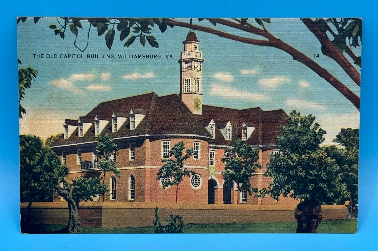 Old Capitol Building Williamsburg VA 1947 Postcard Richmond News Co.