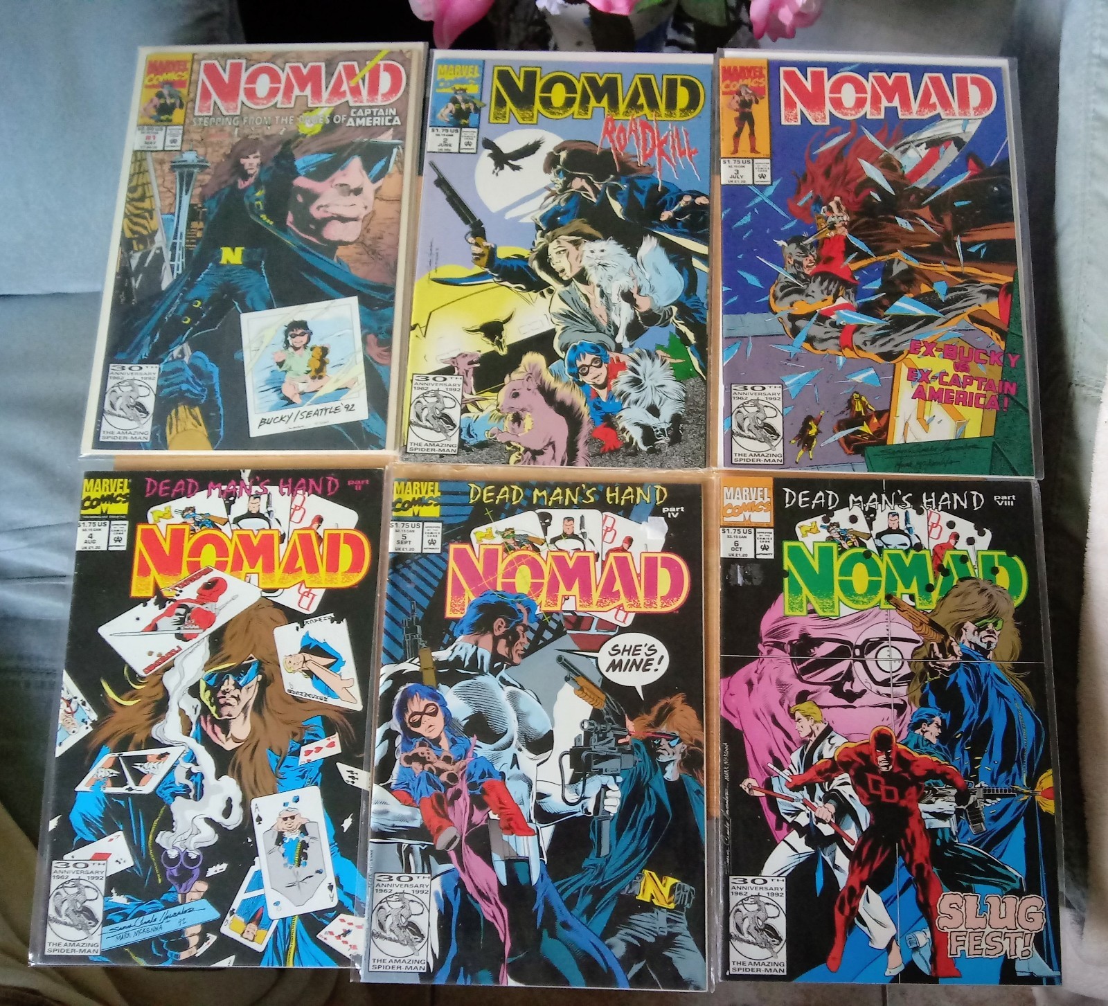 Nomad # 1 - 6, 9 (Marvel, 1992) Jack Munroe, 1st Printings, VF / NM 9.0 Nomad # 1 - 6, 9 (Marvel, 1992) Jack Munroe, 1st Printings, VF / NM 9.0
