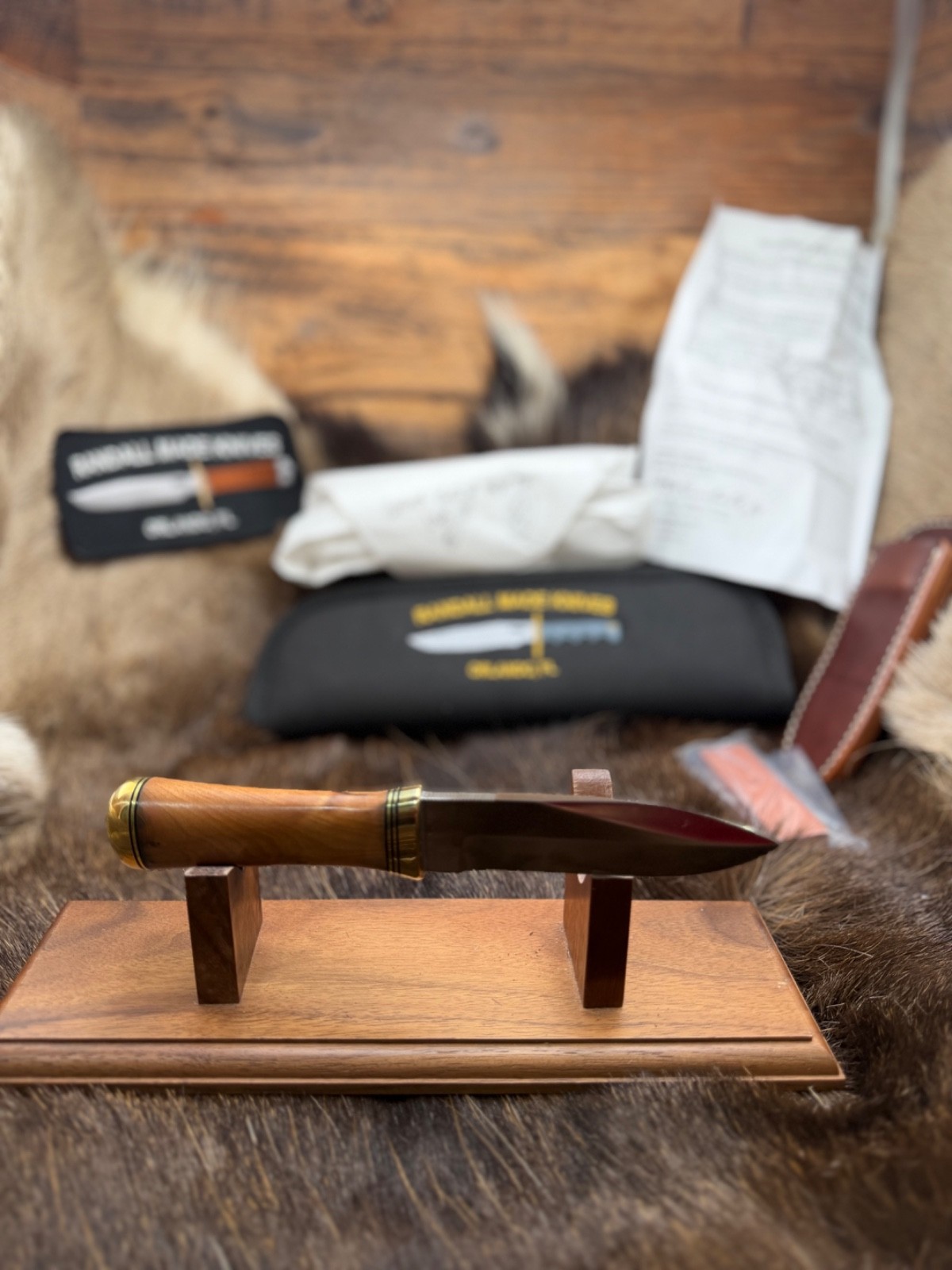 Randall Model Gambler With Leather Sheath Mint & Paper & Puma Pouch Gorgeous 