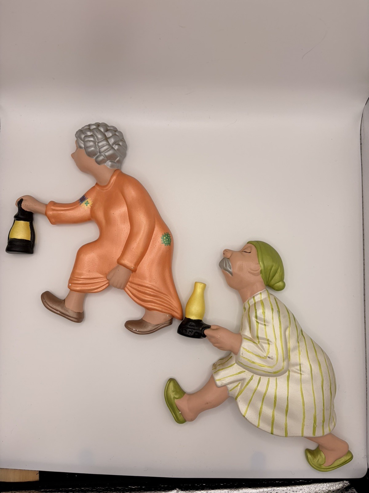 Vintage Arnel's “Race To The Outhouse” Ceramic Wall Hanging Ma, Pa. 