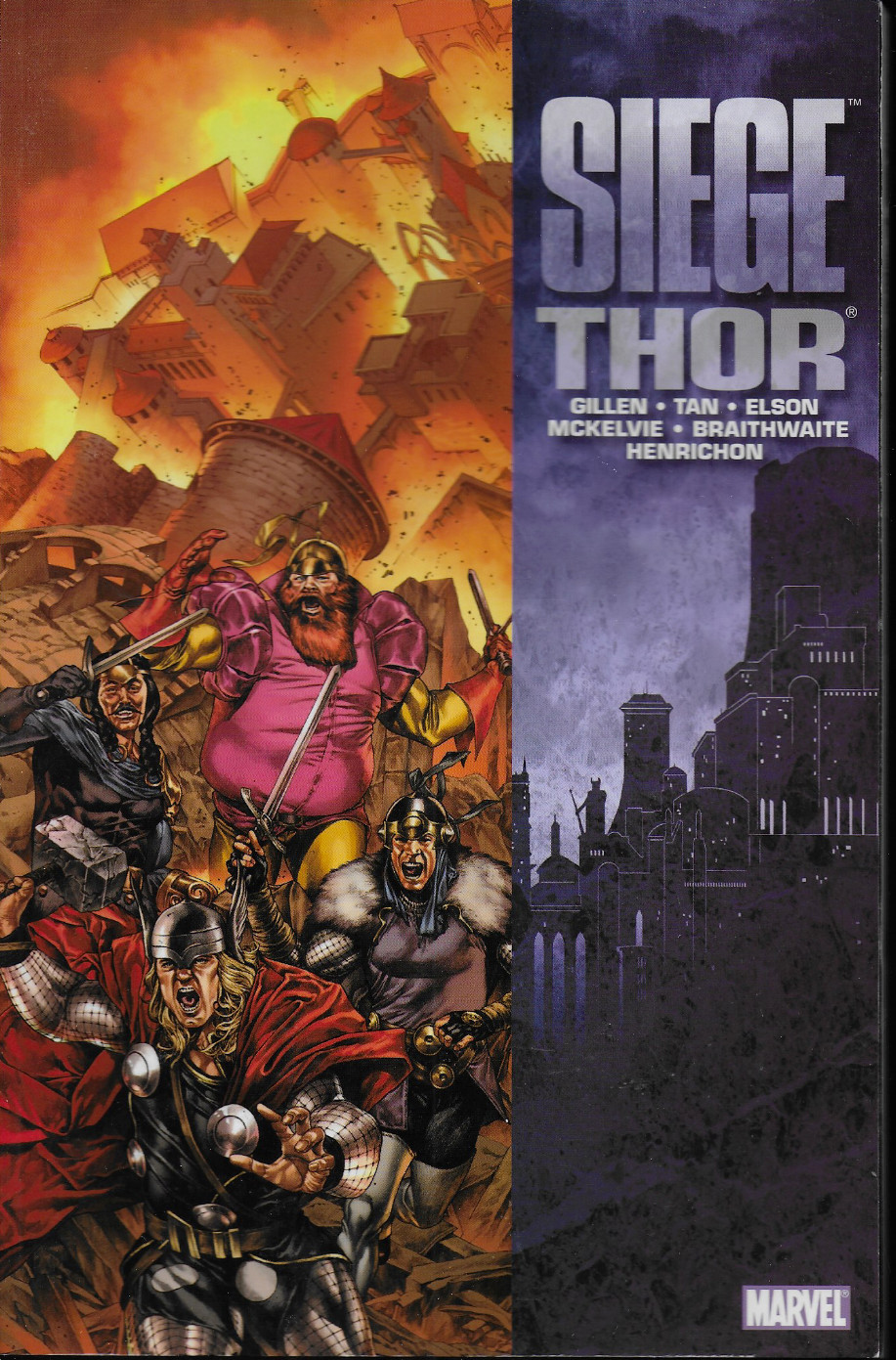 Siege: Thor by Gillen, Tan, Braithwaite & more TPB 2010 Marvel OOP