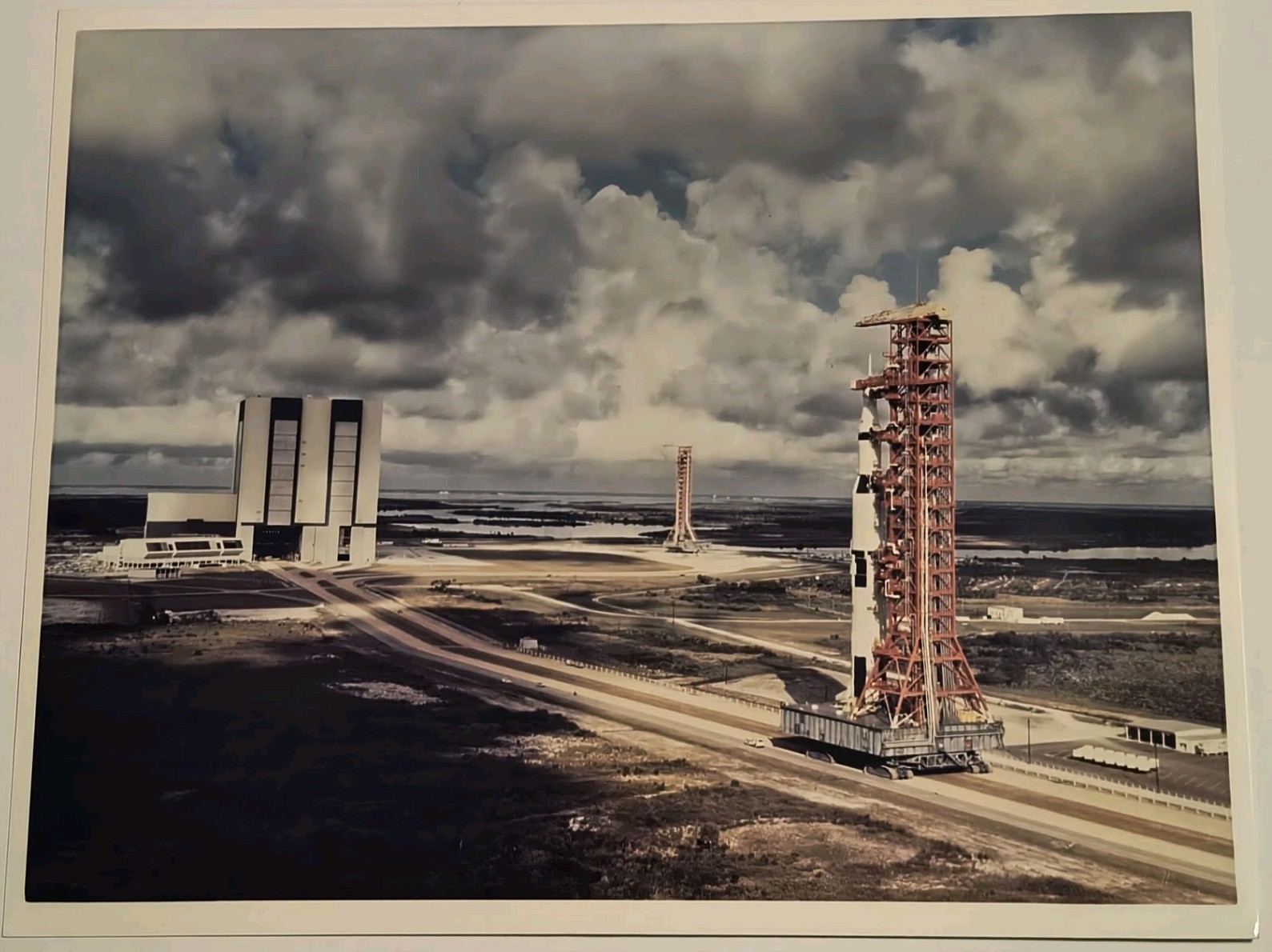 1967 NASA Press Photo Of Apollo 4 rollout of the Apollo 4 (Saturn V SA-501)...