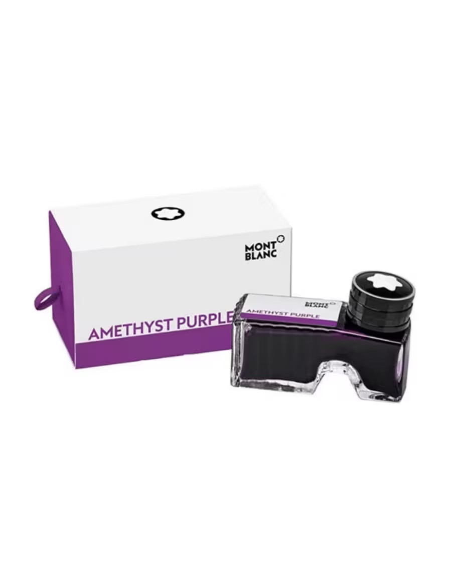 Montblanc Fountain Pen Ink Amethyst Purple Ink In Inkwell 60ml New In Box 128187