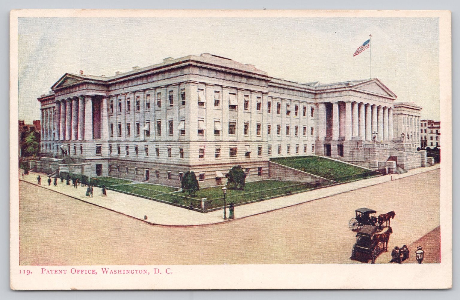 Early 1900s Patent Office Washington D.C. Undivided Back Postcard Early 1900s Patent Office Washington D.C. Undivided Back Postcard