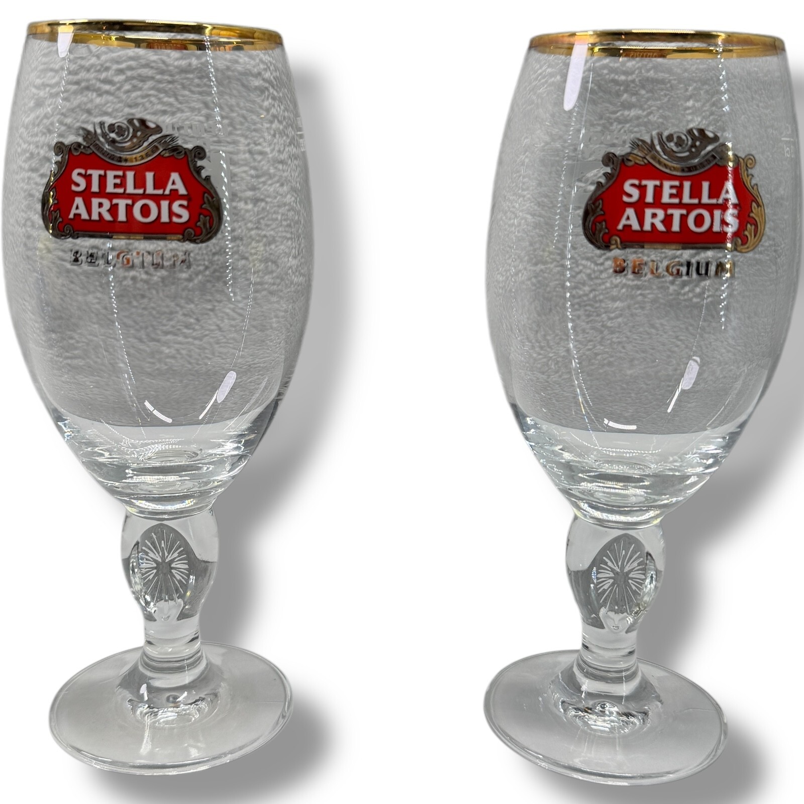 2x Stella Artois Beer Special Edition- 139th Kentucky Derby Goblets Glasses