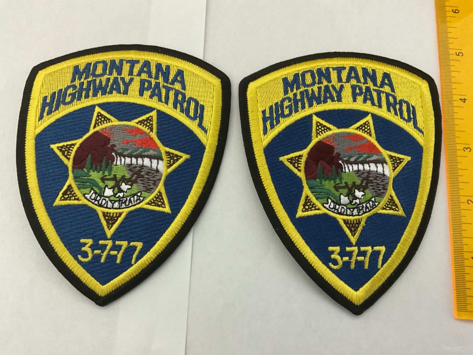 Montana Highway Patrol collectable Patch Set 2 pieces New Tracking and Insured Montana Highway Patrol collectable Patch Set 2 pieces New Tracking and Insured