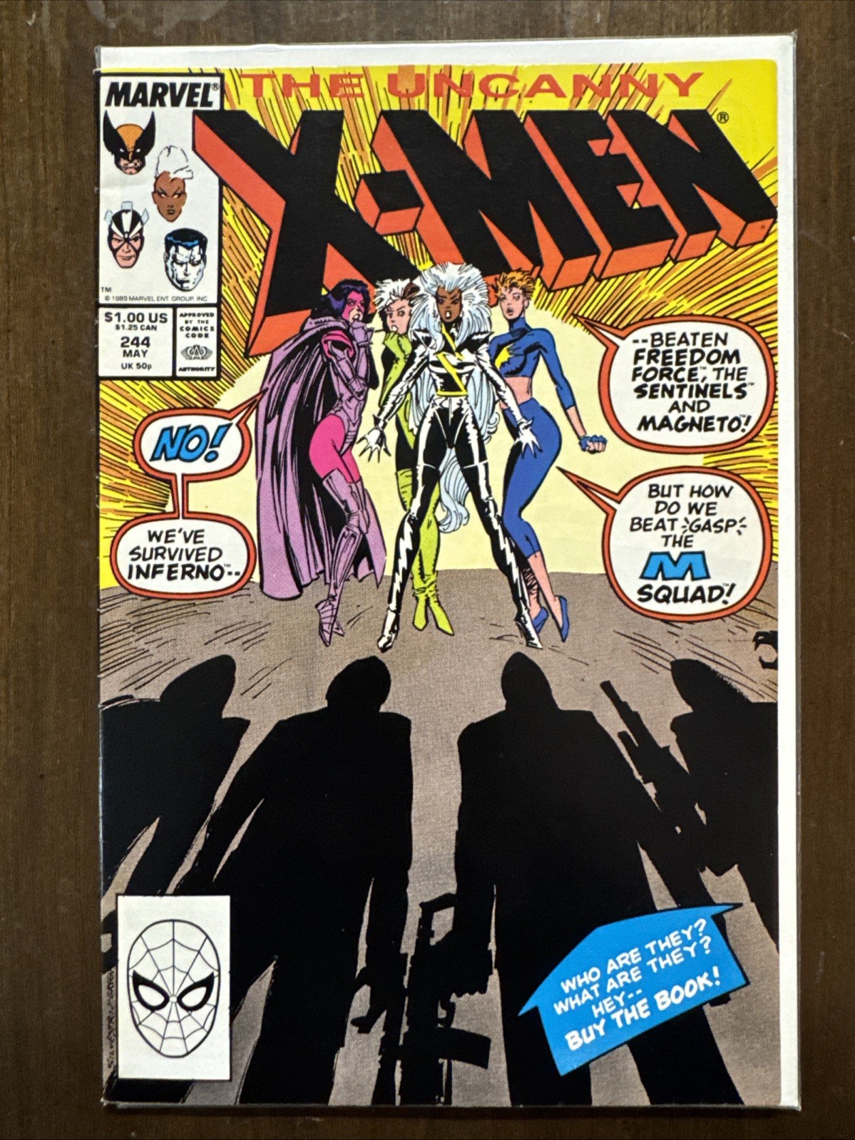 Uncanny X-Men # 244 1st App Jubilee Marvel Comics 1989 Claremont Silvestri