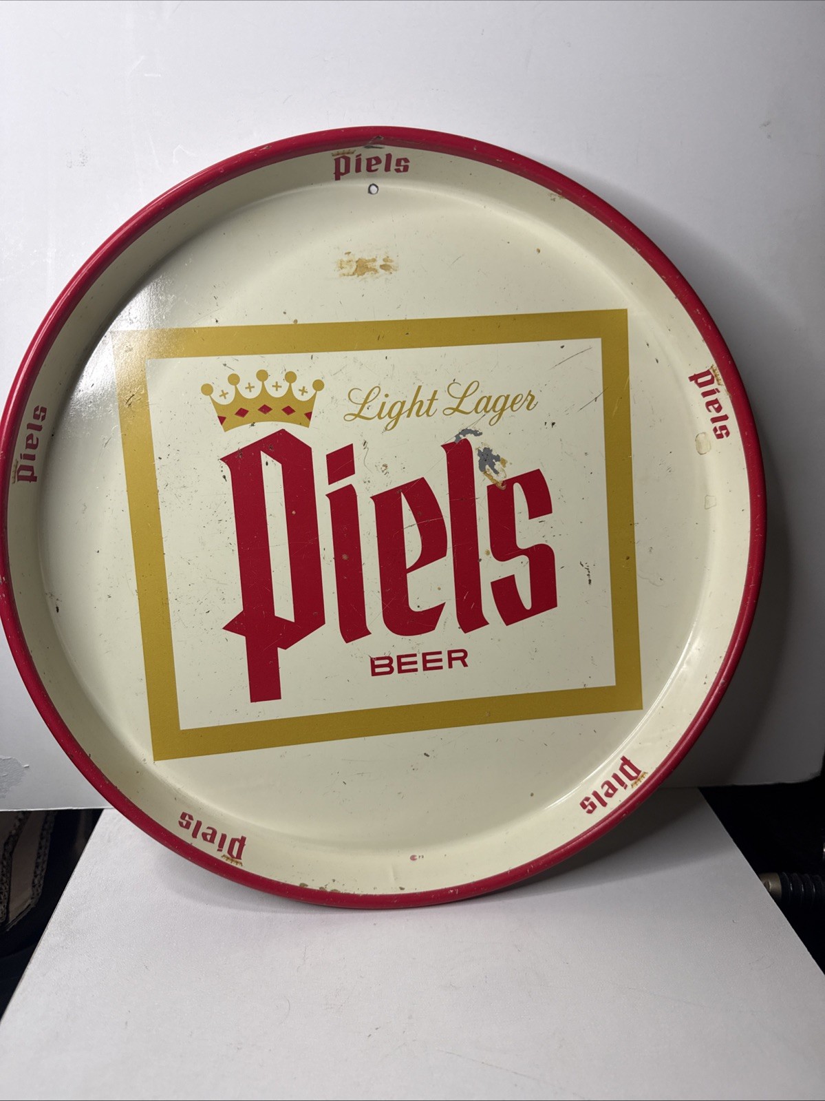 Vintage Piel's Beer Tray - Brooklyn, NY - @1963 - Damaged