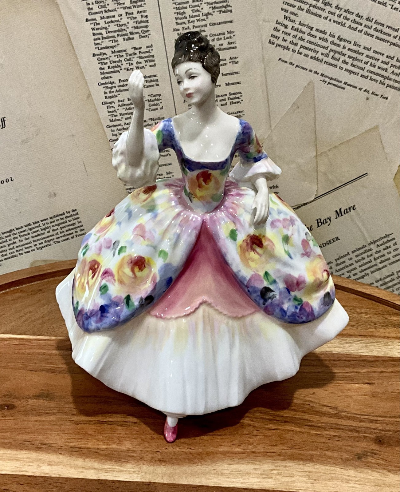 Vintage Royal Doulton Porcelain Christine HN 2792 Floral Lady Figurine 1977 MINT Vintage Royal Doulton Porcelain Christine HN 2792 Floral Lady Figurine 1977 MINT