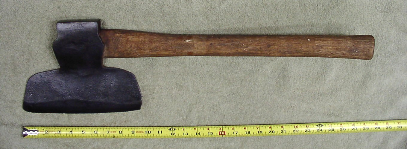 Antique Wm. Beatty & Son Broad Axe,Cow Logo,9-11/16\ Antique Wm. Beatty & Son Broad Axe,Cow Logo,9-11/16\