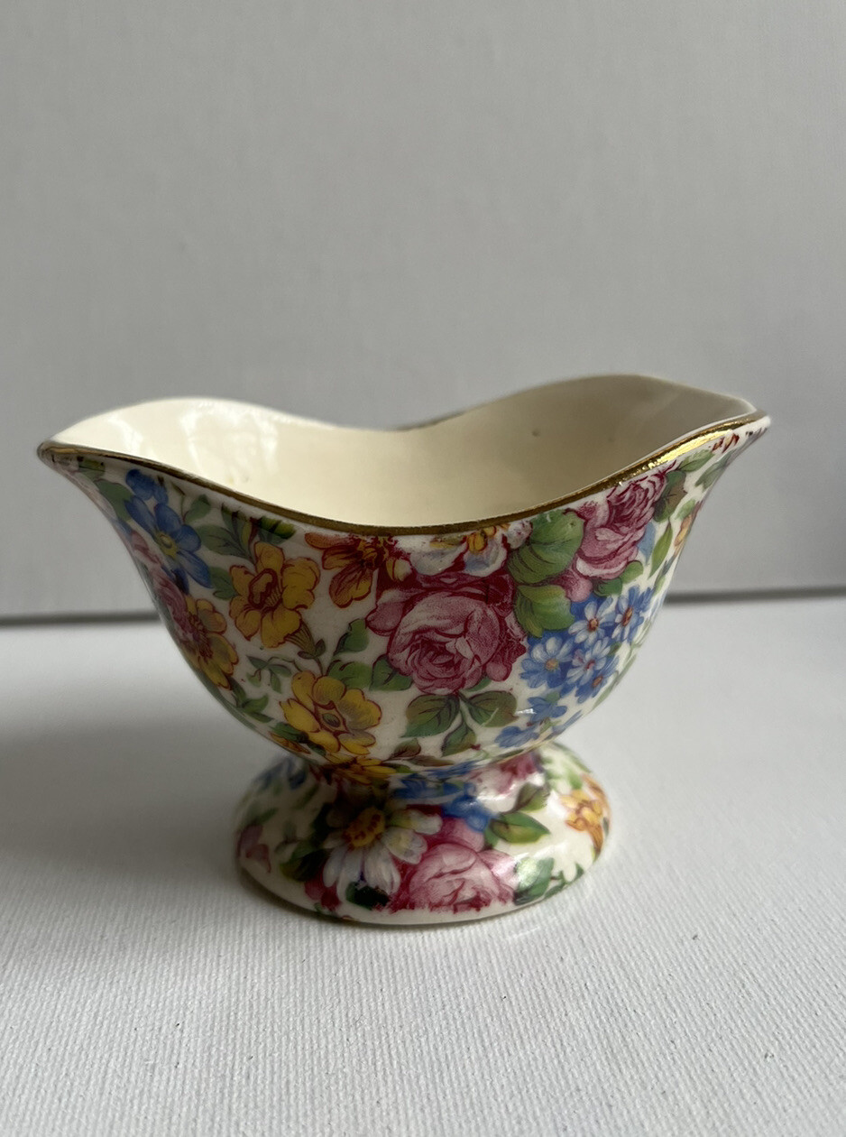 Antique Erphila Portland Pattern Sugar Bowl Czechoslovakia Devon 1918-1921 mark