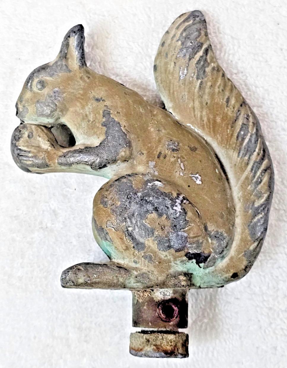 VTG McClelland Barclay Solid Bronze Squirrel Finial Radiator / Hose Topper VTG McClelland Barclay Solid Bronze Squirrel Finial Radiator / Hose Topper