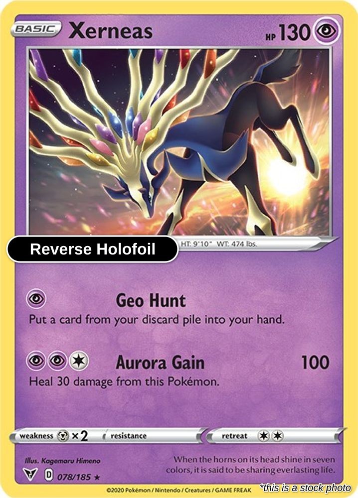 Xerneas : SWSH04 Reverse Holofoil - 078/185 Near Mint