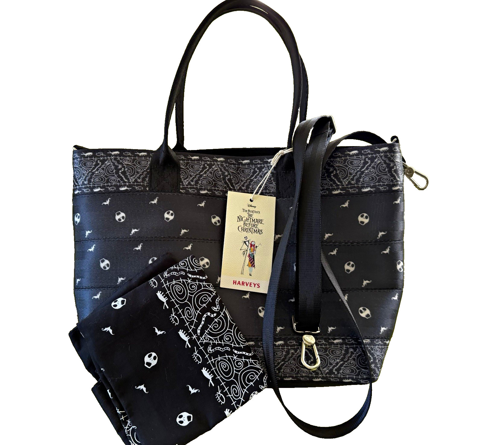 NWT Harveys x Disney Nightmare Before Christmas Mini Streamline Tote Bag Bandana
