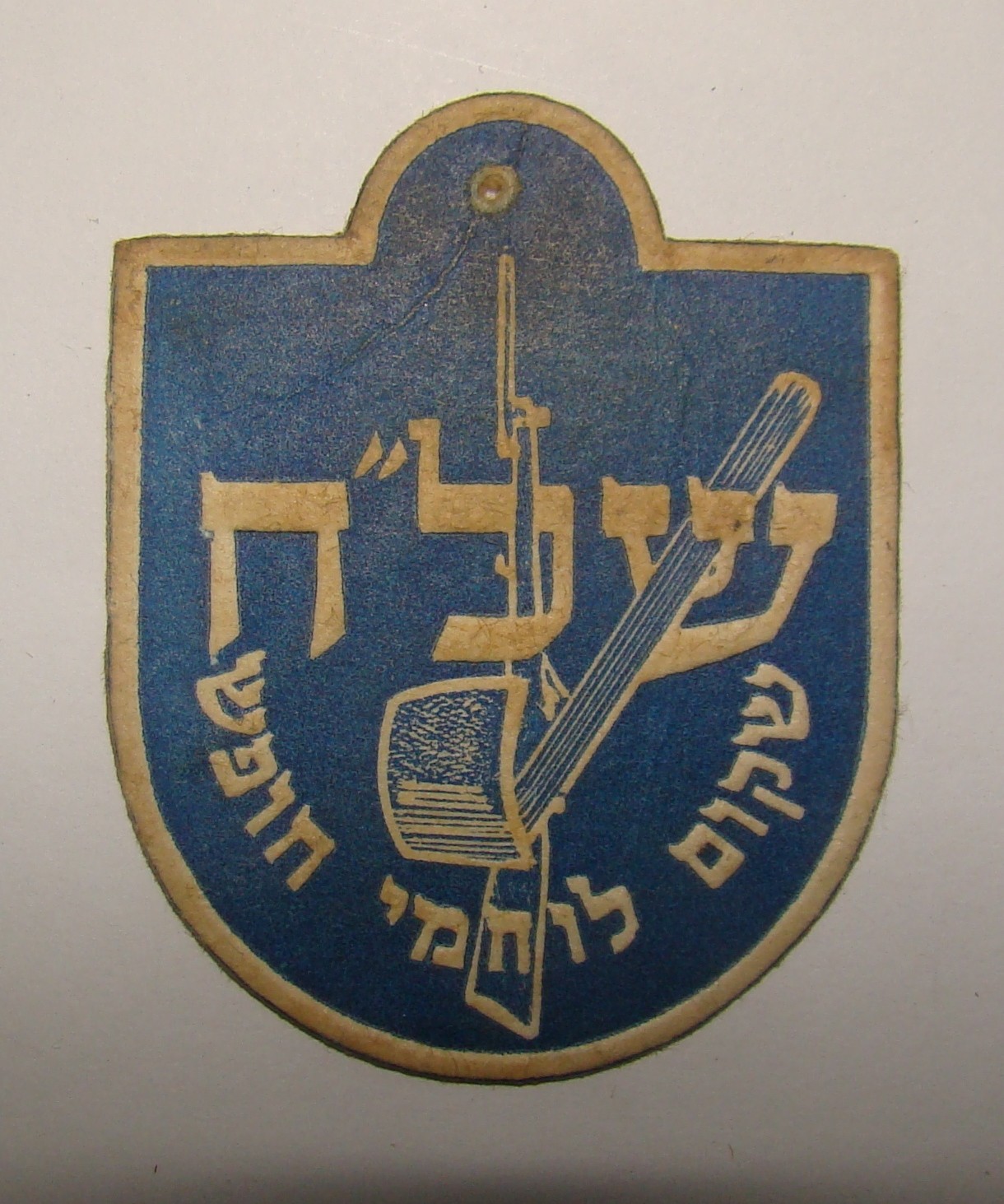 Pol jewish vintage israel Underground Herut Etzel Lehi Fighters Protest Label