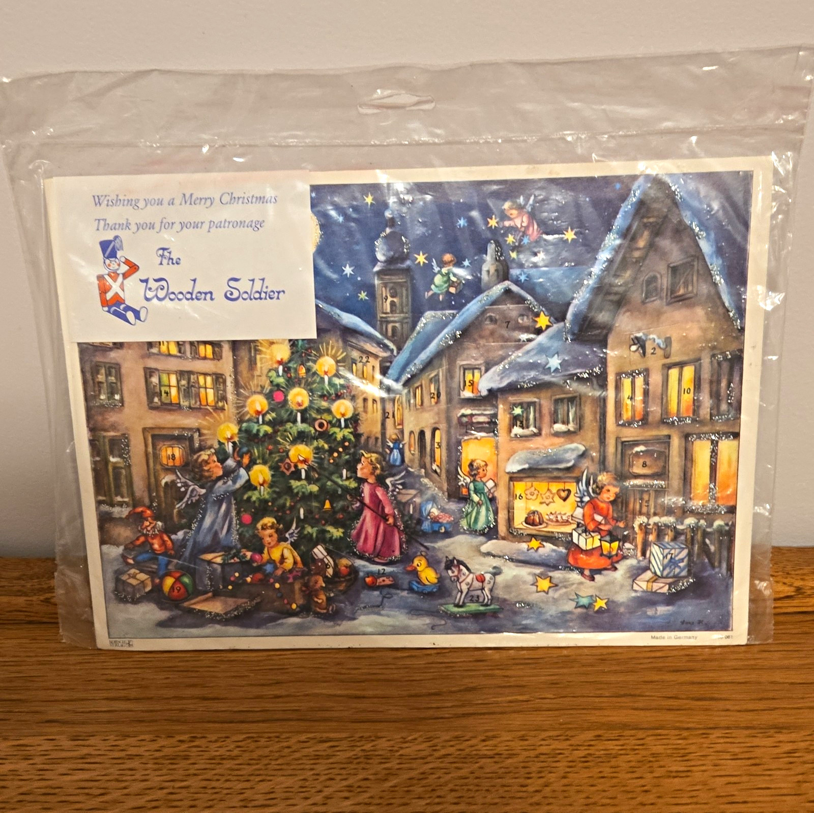 Vintage West German Christmas Advent Calendar - Sealed Vintage West German Christmas Advent Calendar - Sealed