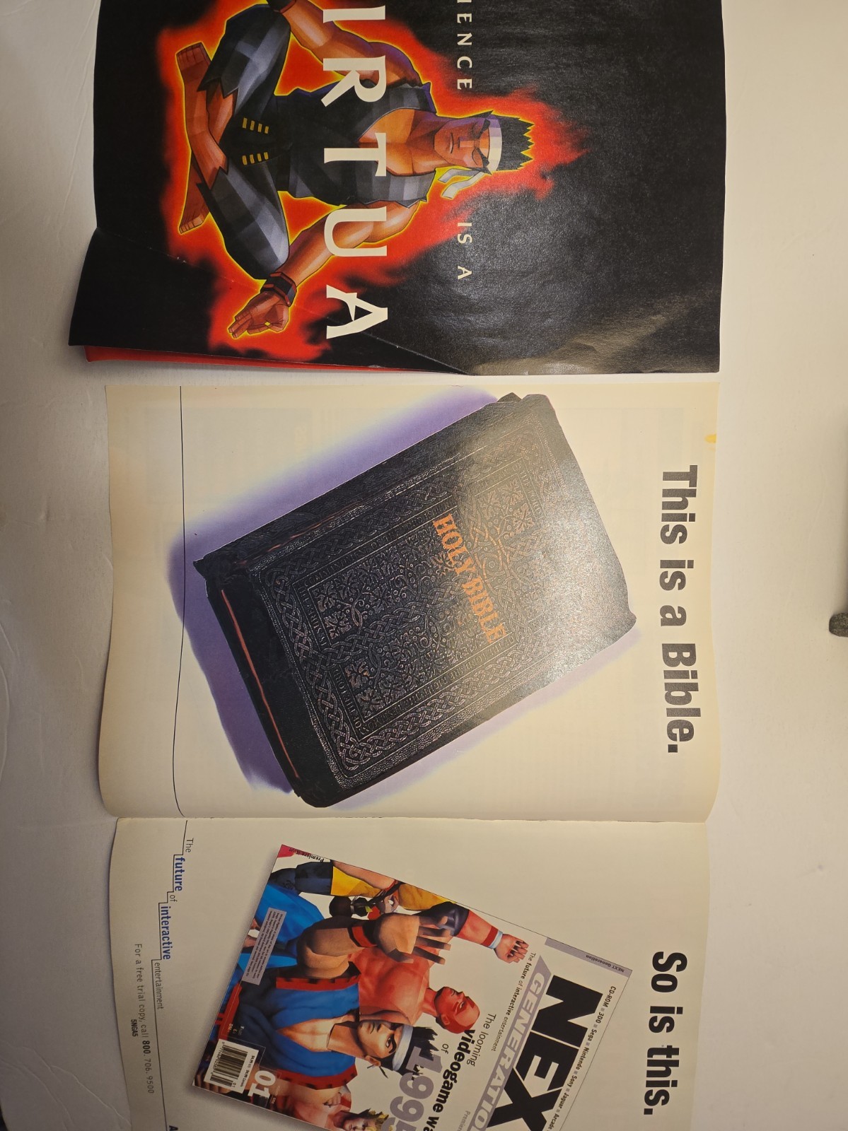 RARE VINTAGE VIRTUA FIGHTER Sega Saturn Magazine Ads & Reviews Lot 1995-1996