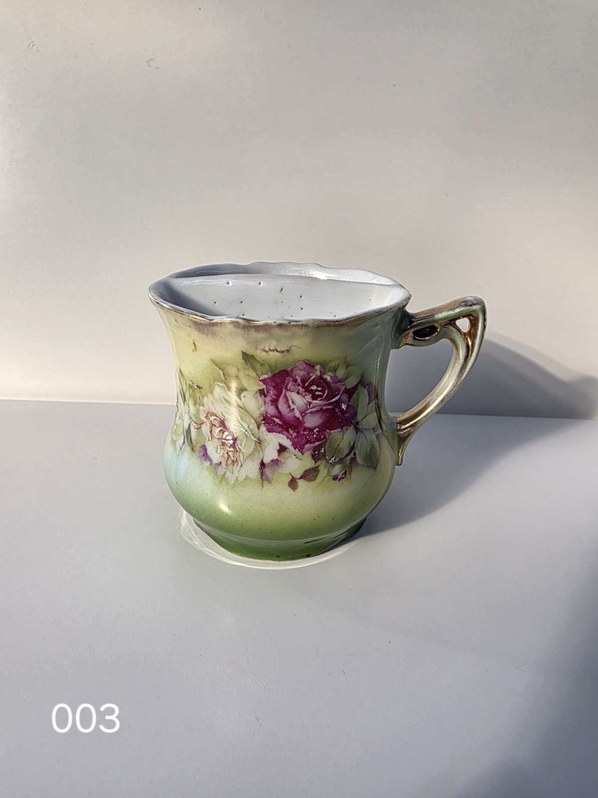 Shaving Mug German Bavaria Victorian Floral