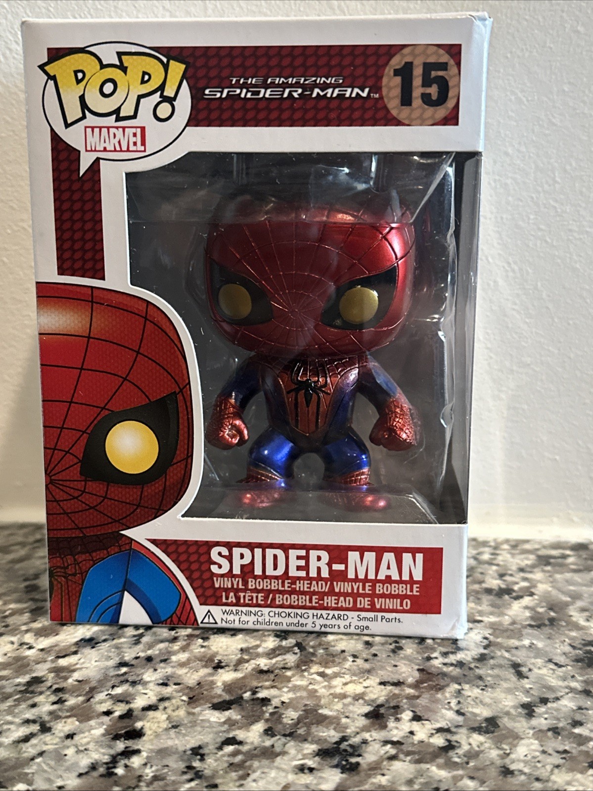 2012 SDCC FUNKO POP 15 METALLIC THE AMAZING SPIDER-MAN 480 PIECES *NO STICKER*